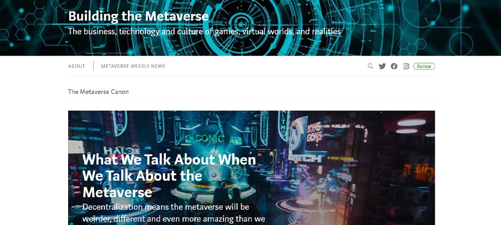 blog metaverse che costruiscono il metaverse siti Web metaverse che costruiscono il metaverse