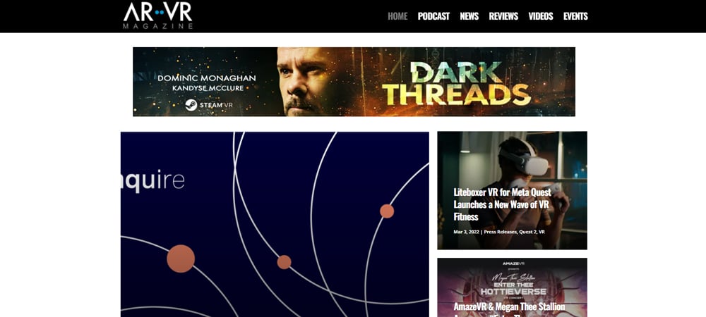 Tech-Blogs oder VR-Magazin Tech-Blogs oder VR-Magazin